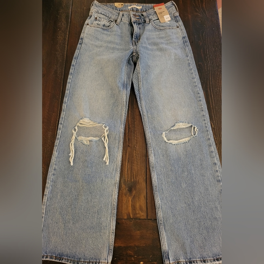 NEW NWT Levi's® Women's Low-Rise Superlow Loose Jeans - Table Talk 27 - Picture 2 of 5
